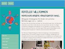 Tablet Screenshot of montessori-brigitte-kindergarten.ch